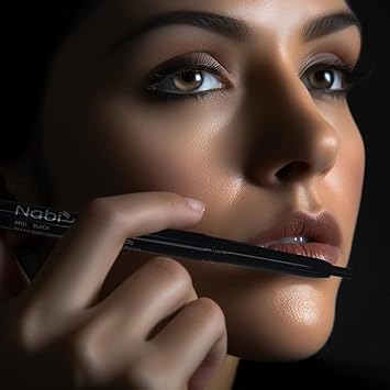 12pcs Nabi Retractable Waterproof Black Eyeliner Pencil