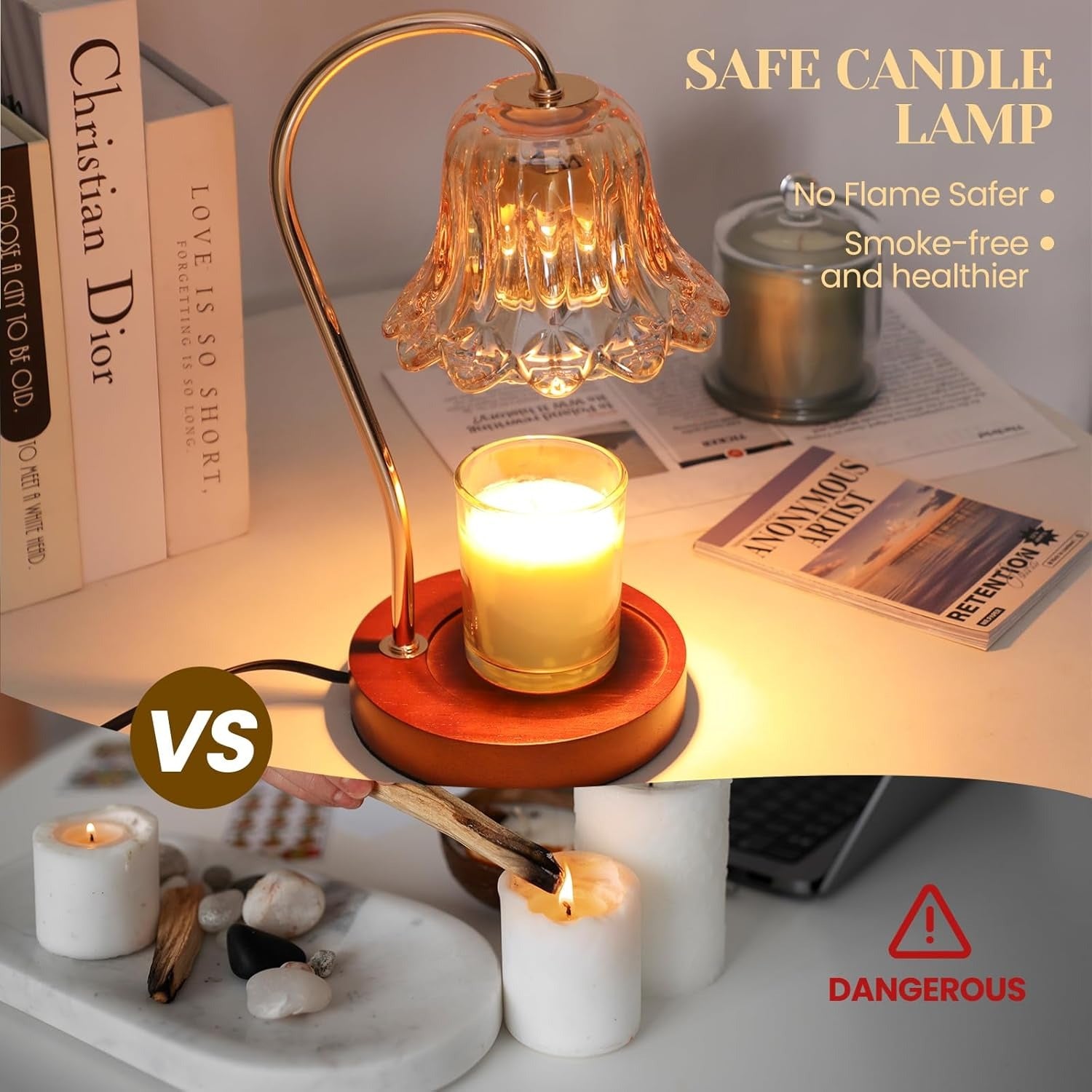 ZenGlow Electric Candle Lamp