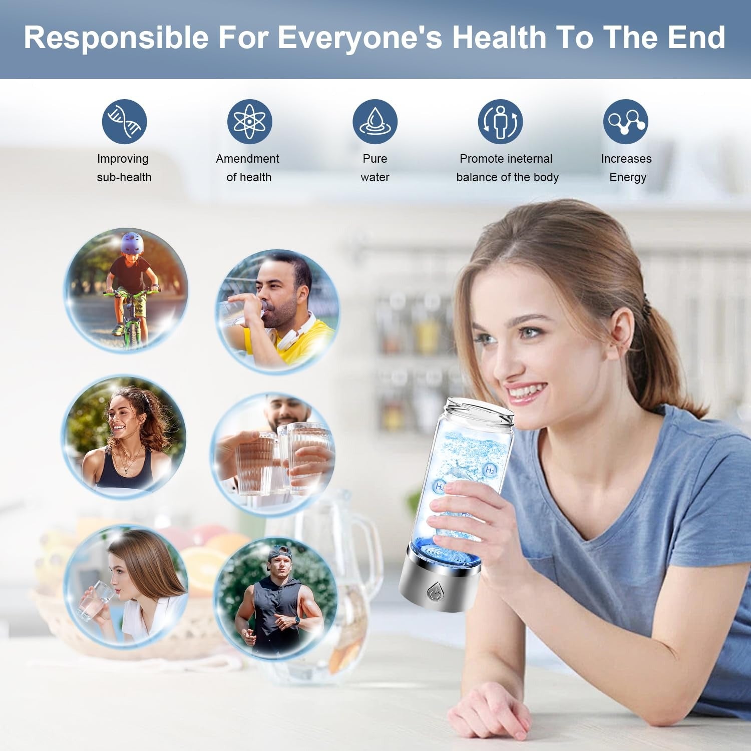 HydrGlow Water Bottle