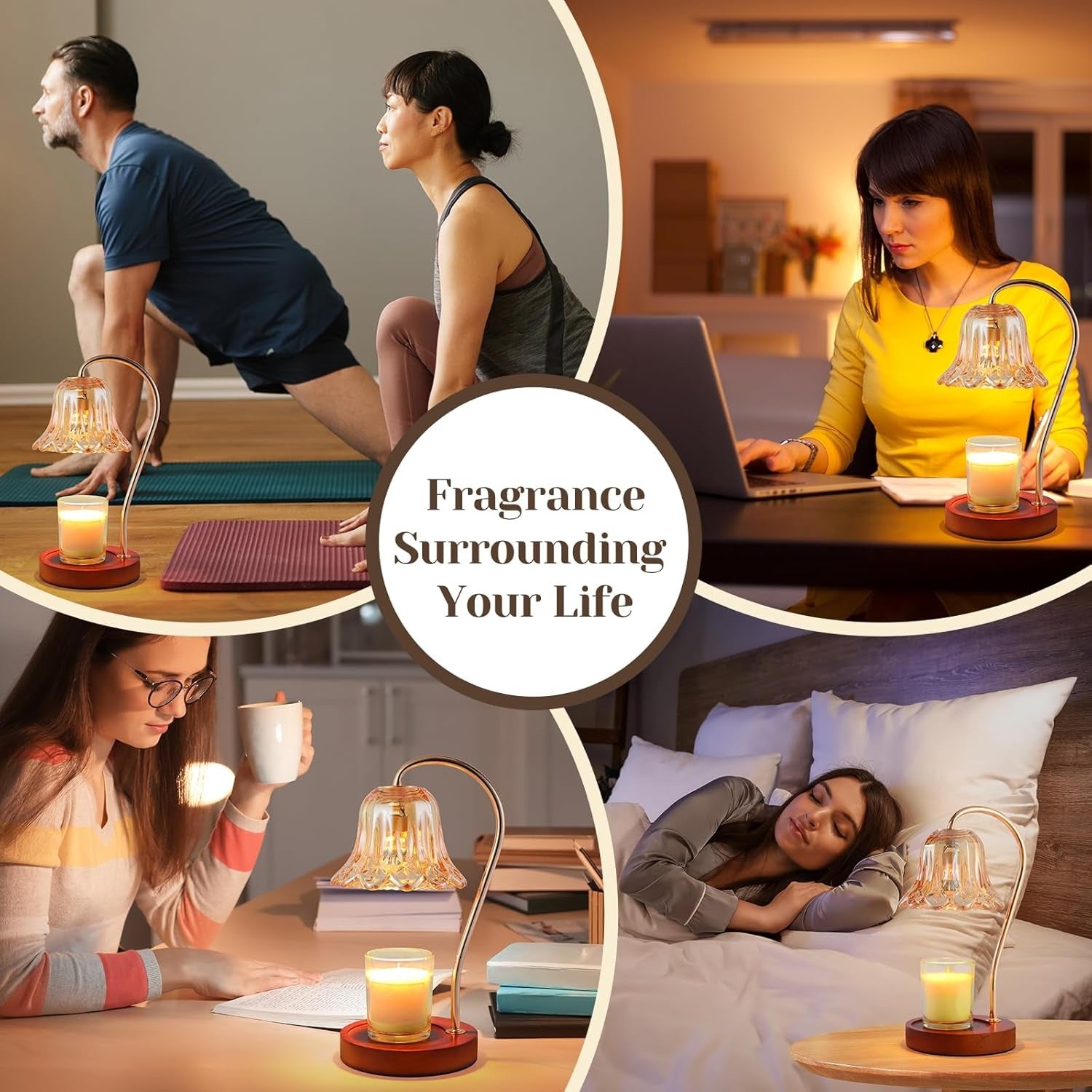 ZenGlow Electric Candle Lamp