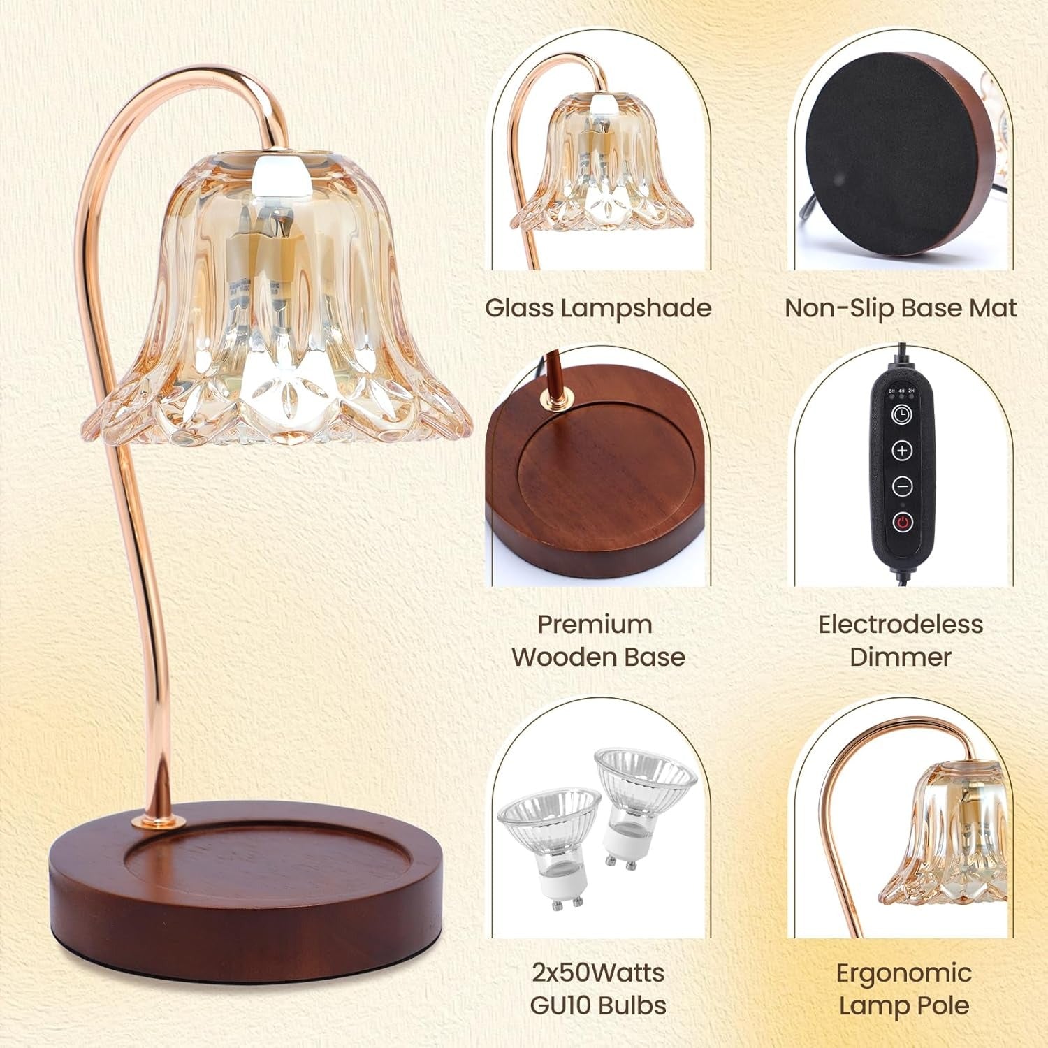 ZenGlow Electric Candle Lamp