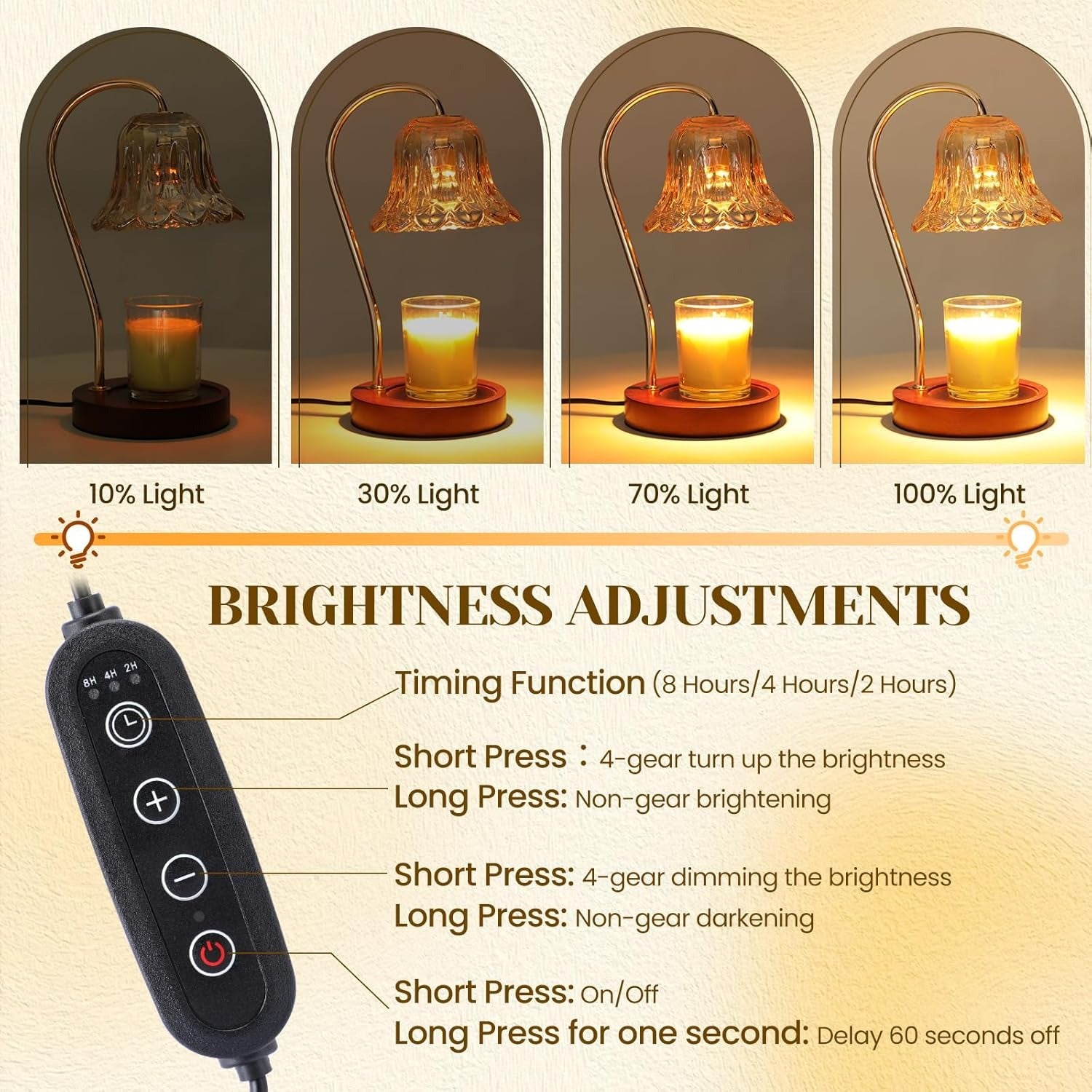 ZenGlow Electric Candle Lamp