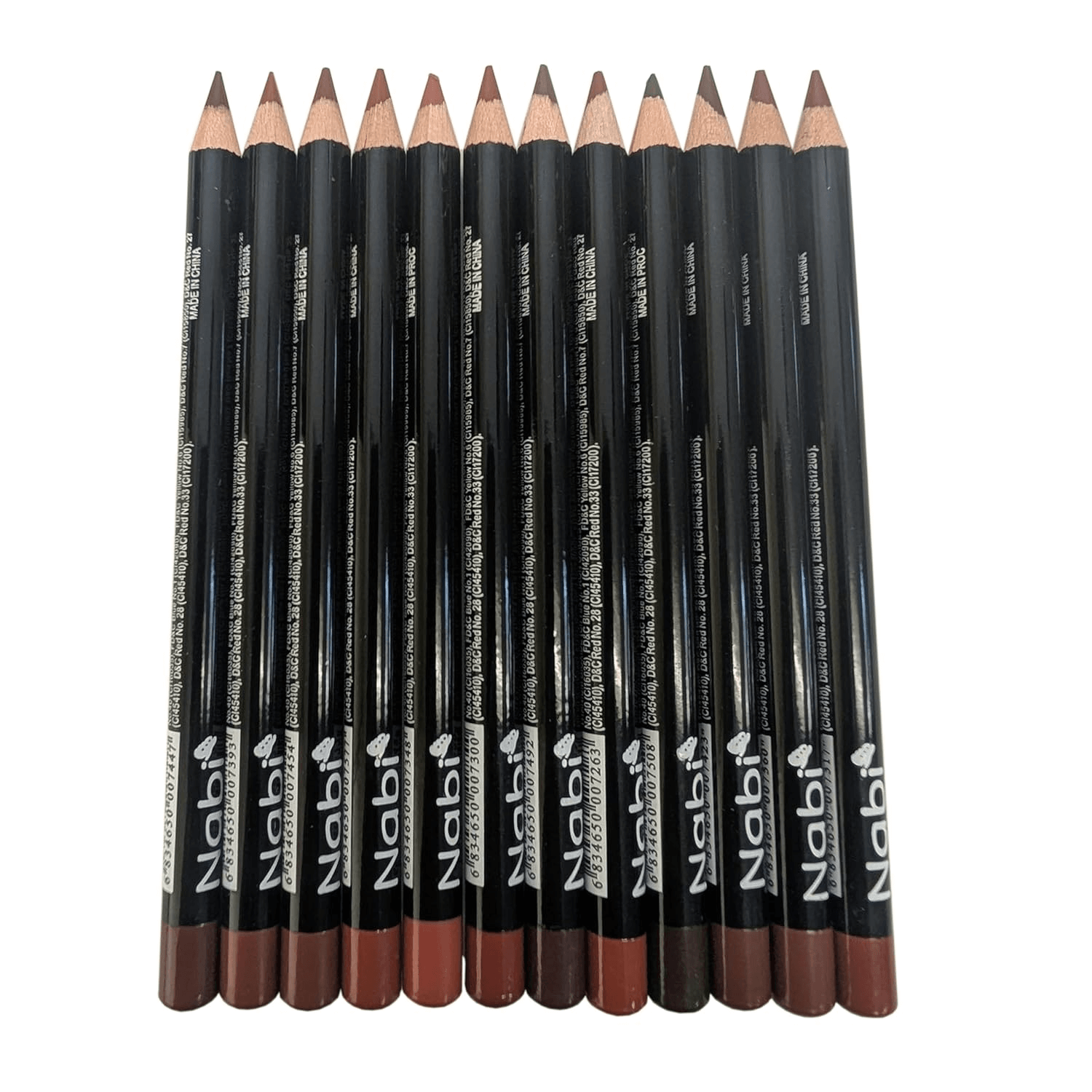 54pcs Nabi Lip Liner Set – Long Lasting Matte Lip Pencils